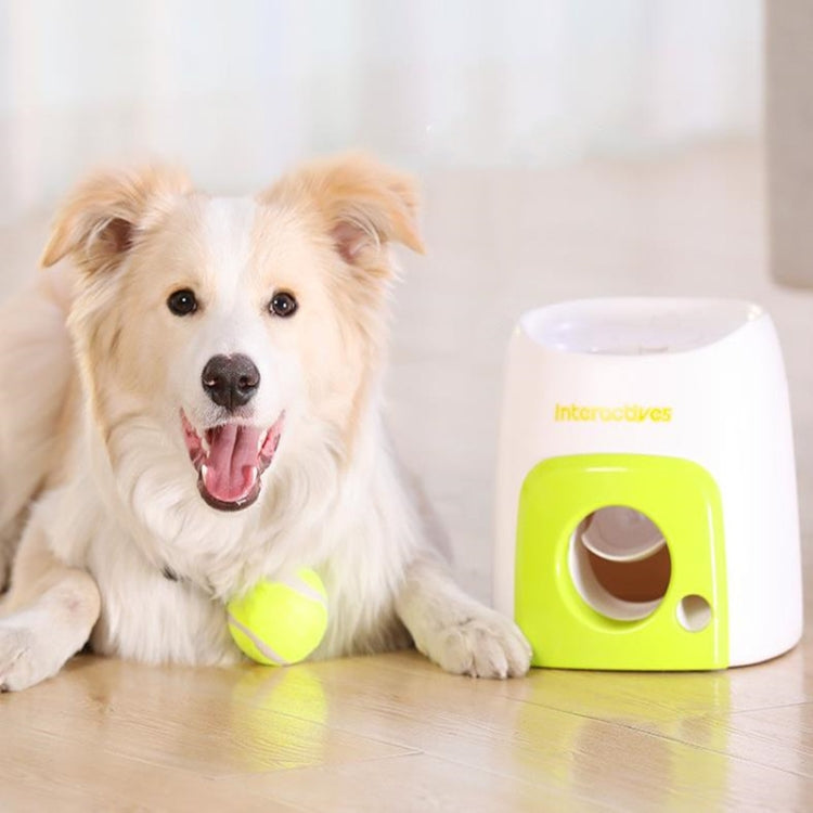 AFP Tennis Food Reward Machine Leaky Feeder Dog Smart Feeding Machine Toy(Green+1 Ball) - Leakage Toy by AFP | Online Shopping UK | buy2fix