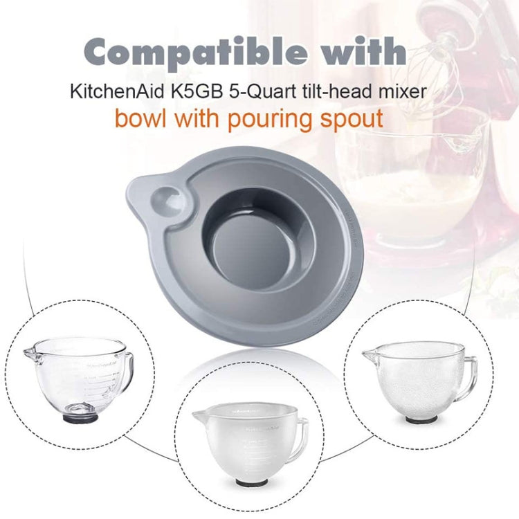 KA-T5 For KitchenAid K5GB 5QT Tilt Head Stand Mixer Glass Bowl Seal Lid - Home & Garden by buy2fix | Online Shopping UK | buy2fix