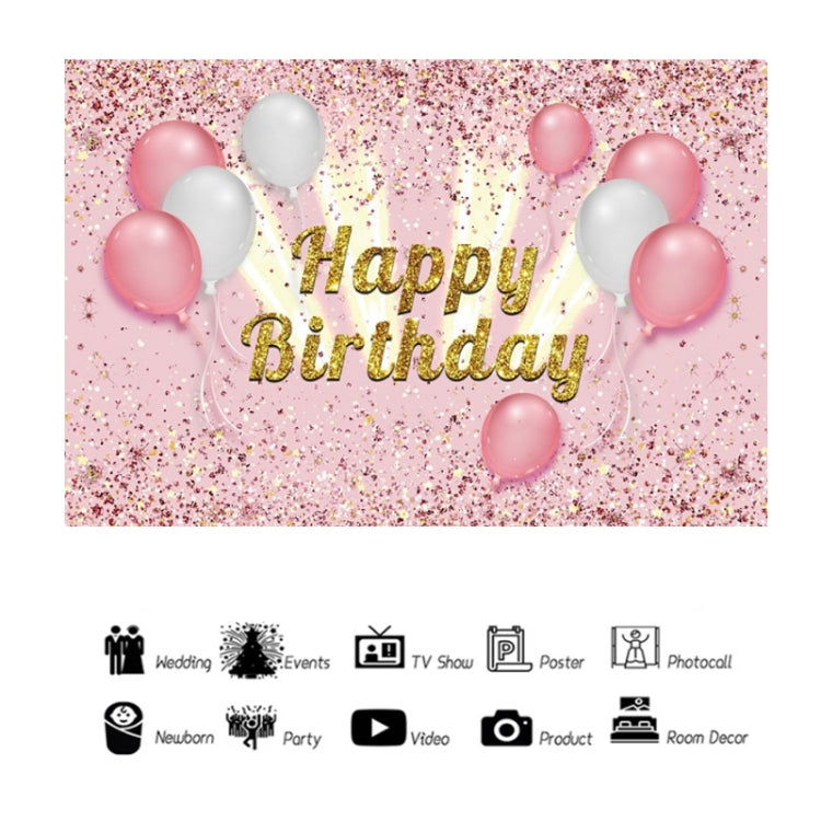 1.5x1m Cartoon Digital Birthday Balloon Party Scene Photographic Backdrop(MDU04466) - Camera Accessories by buy2fix | Online Shopping UK | buy2fix