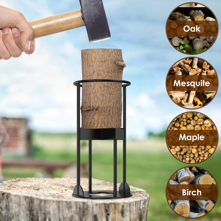 Cross Firewood Kindling Splitter Manual Log Splitter with Carbon Steel Cutter Head, Model: Large B Type - Wood Chopping Tool by buy2fix | Online Shopping UK | buy2fix