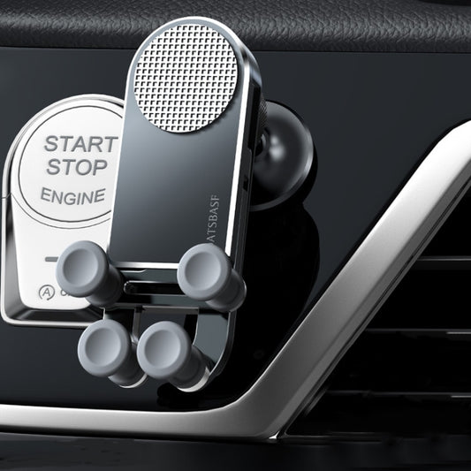 Oatsbasf Car Gravity Phone Holder For 4.7-6.9 Inch Phone,Spec: Paste Version Black - In Car by Oatsbasf | Online Shopping UK | buy2fix