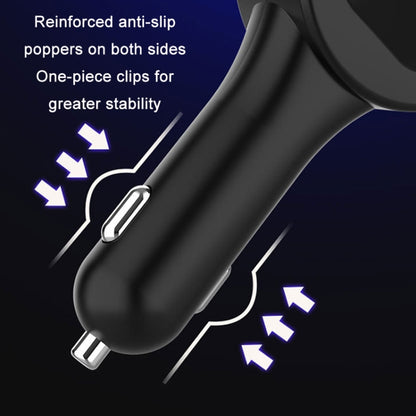 3 In 1 3.1A Dual USB Single Pull Retractable Fast QC3.0 Car Charger(Black) - In Car by buy2fix | Online Shopping UK | buy2fix