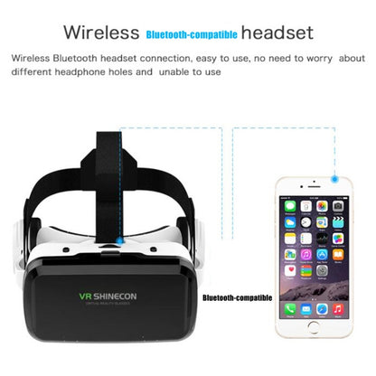 VRSHINECON G04BS+B03 Handle 3D Virtual Reality Helmet VR Glasses With Bluetooth Headset - VR Headset by VRSHINECON | Online Shopping UK | buy2fix