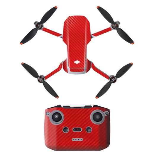 Sunnylife MM2-TZ452 For DJI Mini 2 Waterproof PVC Drone Body + Arm + Remote Control Decorative Protective Stickers Set(Carbon Pattern Red) - DJI & GoPro Accessories by Sunnylife | Online Shopping UK | buy2fix