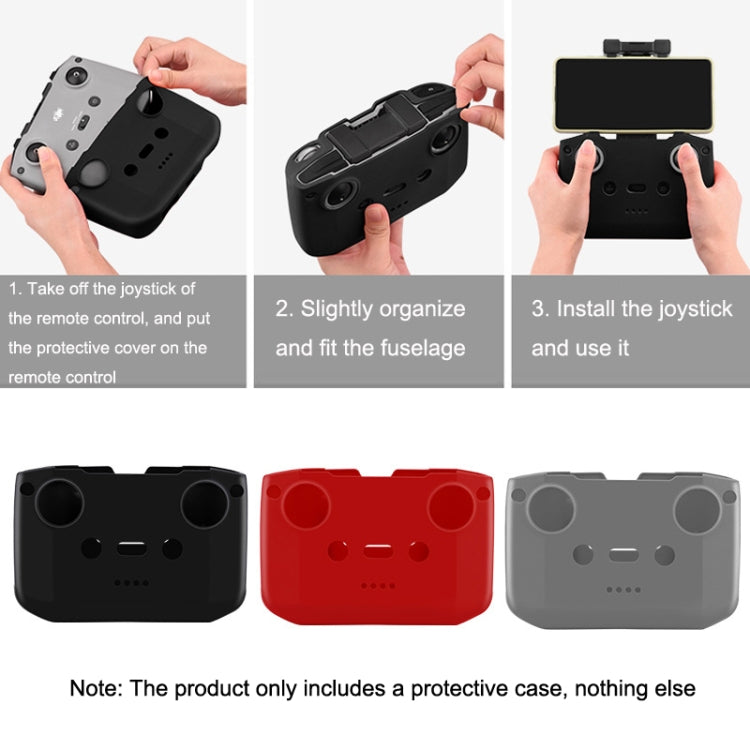 BRDRC DJI-7559 For DJI Mavic 3 / Mini 3 / 3 Pro Remote Control Silicone Protective Cover(Red) - DJI & GoPro Accessories by BRDRC | Online Shopping UK | buy2fix