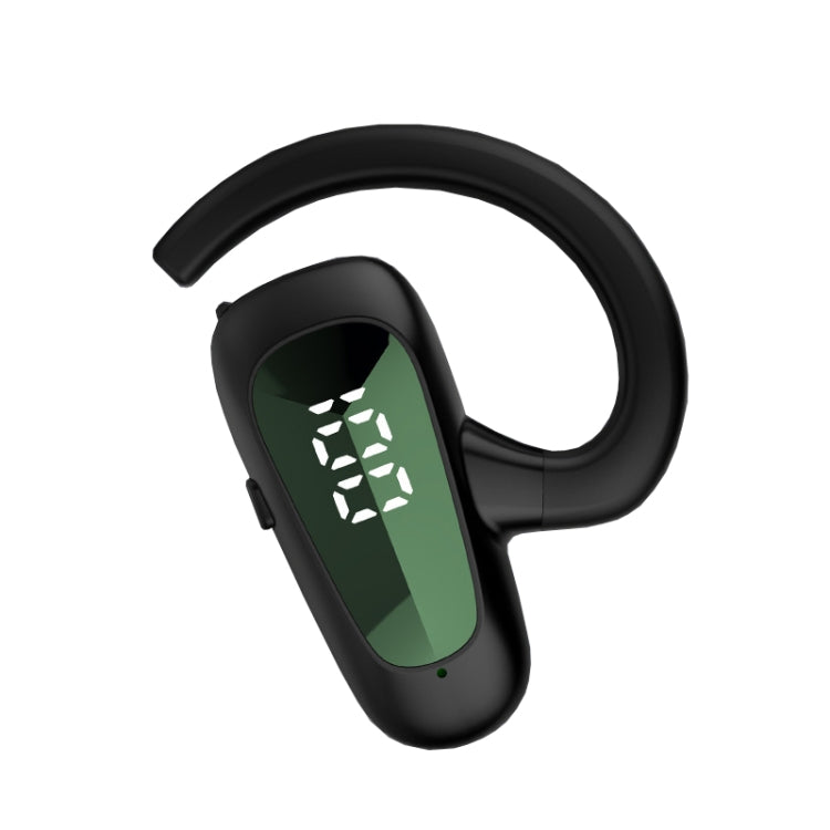 Bone Conduction Concepts Digital Display Stereo Bluetooth Earphones, Style: Single Ear(Green) - Bluetooth Earphone by buy2fix | Online Shopping UK | buy2fix