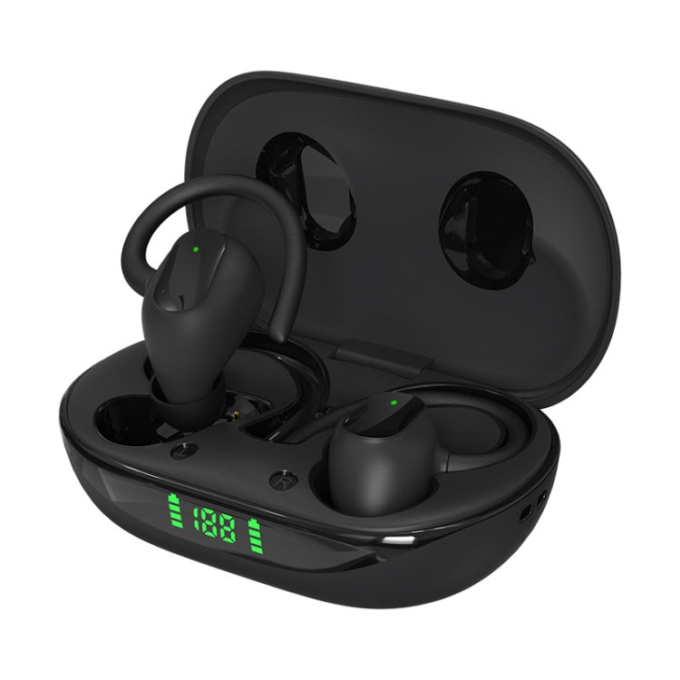 X10PRO Digital Display With Charging Bin Hanging Ear Stereo Business Sports Bluetooth Headset(Black) - Bluetooth Earphone by buy2fix | Online Shopping UK | buy2fix