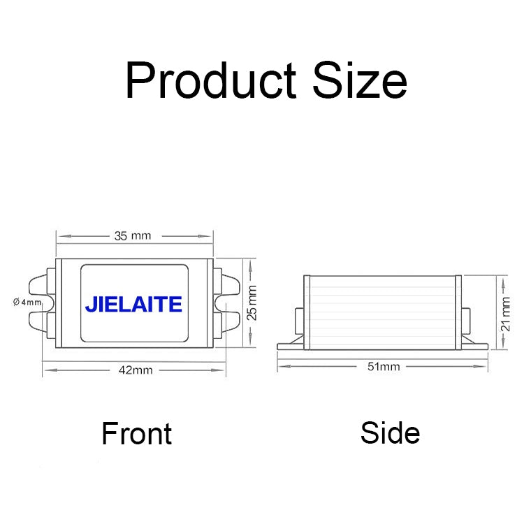 JIELAITE LK1253 15W Aluminum Alloy Intelligent Protection Waterproof Car Power Converter(12V to 9V/2A) - In Car by JIELAITE | Online Shopping UK | buy2fix