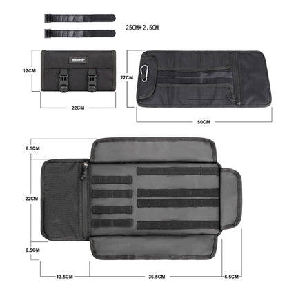 Rhinowalk MT103 Motorcycle Maintenance Tool Storage Bag Portable Repair Kit Bag(Black) - In Car by Rhinowalk | Online Shopping UK | buy2fix