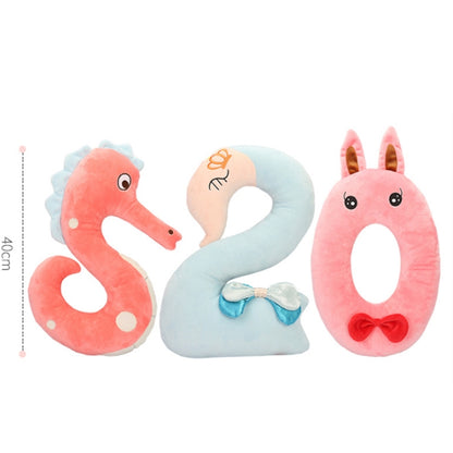 40cm Number Plush Doll Toys Soft Pillow For Kids Children(Number 4) - Soft Toys by buy2fix | Online Shopping UK | buy2fix
