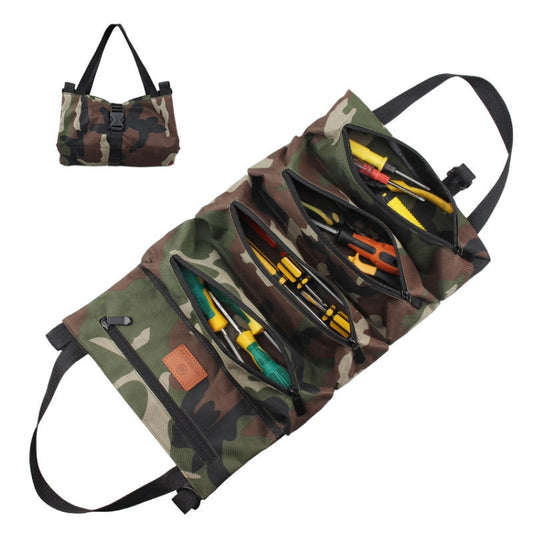 WESSLECO Oxford Cloth Electrical Hardware Hanging Tool Storage Bag(Jungle Camouflage) - Storage Bags & Boxes by WESSLECO | Online Shopping UK | buy2fix