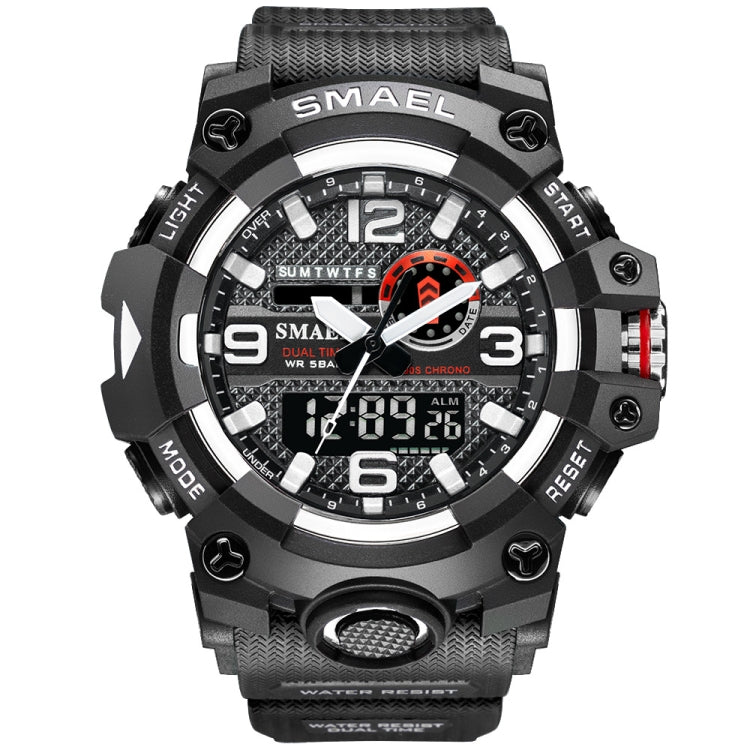 SMAEL 8035 Outdoor Sports Waterproof Dual Display Men Watch(Black) - Sport Watches by SMAEL | Online Shopping UK | buy2fix