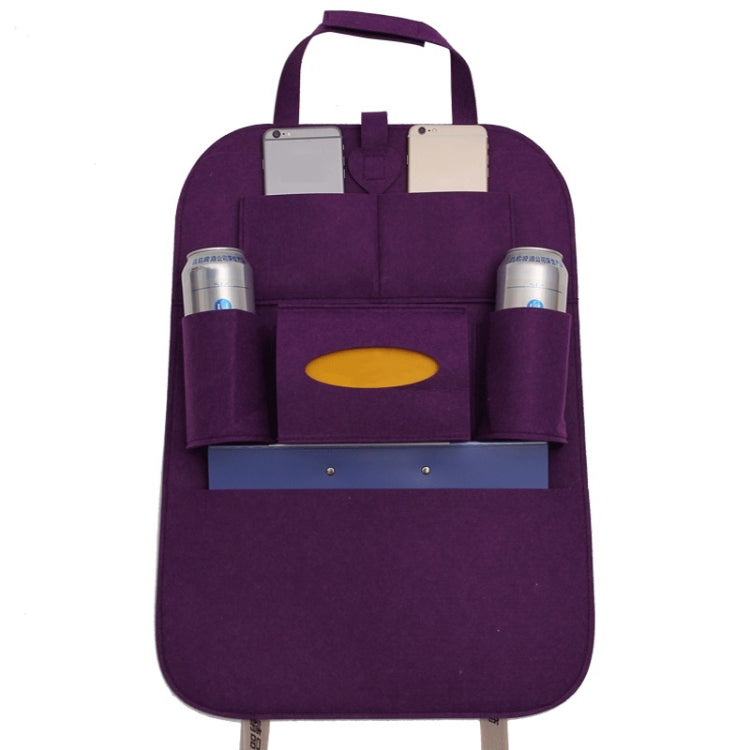 Car Multifunctional Seat Back Storage Hanging Bag, Size: 40x56cm(Purple) - In Car by buy2fix | Online Shopping UK | buy2fix