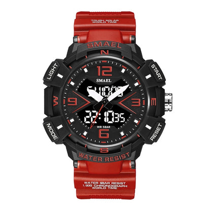SMAEL 8076 Outdoor Night Light Mountain Climbing Men Sports Watch(Red) - Sport Watches by SMAEL | Online Shopping UK | buy2fix