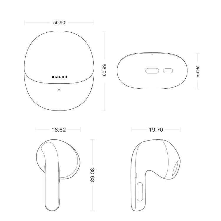 Original Xiaomi Buds 4 Wireless Bluetooth 5.3 3 Mic Active Noise Reduction Earphone(White) - Bluetooth Earphone by Xiaomi | Online Shopping UK | buy2fix