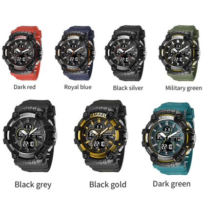 SMAEL 8079 Outdoor Multifunctional Dual Display Dial Waterproof Sports Watch(Black Gray) - Sport Watches by SMAEL | Online Shopping UK | buy2fix