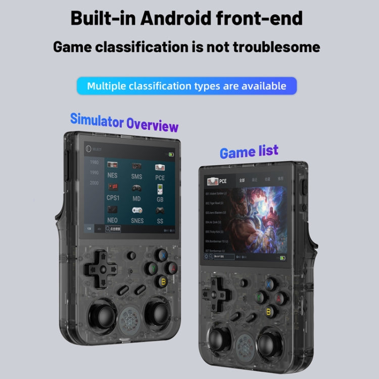 ANBERNIC RG353V  3.5 Inch Wireless Game Box Android 11 Linux OS Handheld Game Console 128G 25000 Games(White) - Pocket Console by ANBERNIC | Online Shopping UK | buy2fix