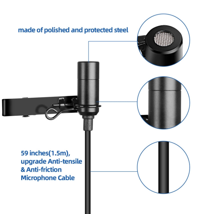 Q6 1 Drag 1 Wireless Lavalier Head Wear USB Computer Recording Microphone Live Phone SLR Lavalier Microphone - Consumer Electronics by buy2fix | Online Shopping UK | buy2fix