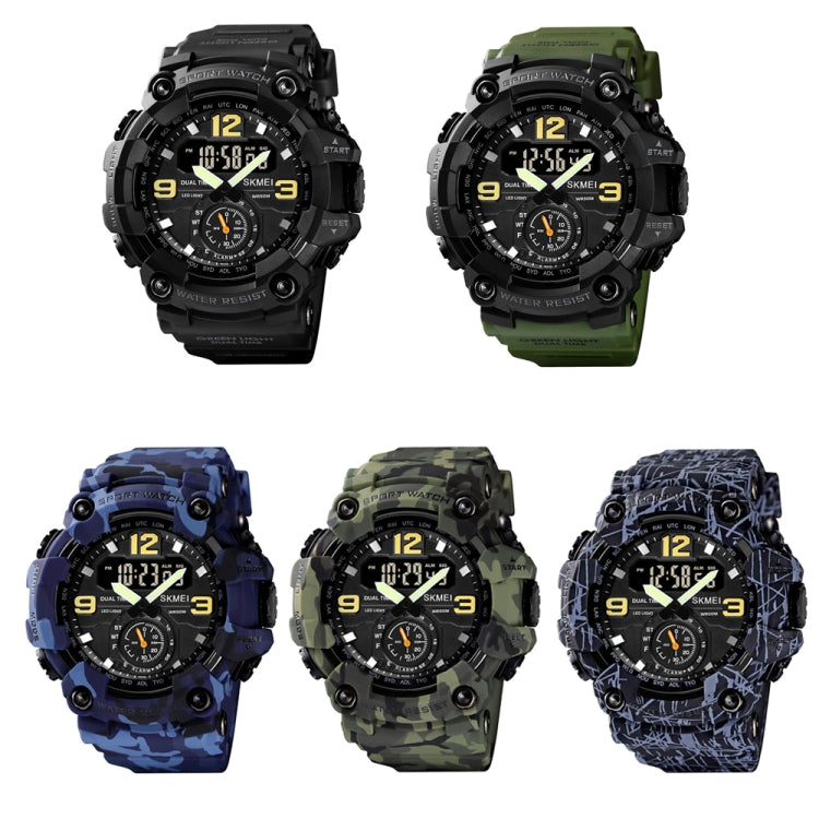 SKMEI 1637 Sports Digital Display Outdoor Shockproof Plastic Large Dial Men Watch, Color: Gray Black - LED Digital Watches by SKMEI | Online Shopping UK | buy2fix