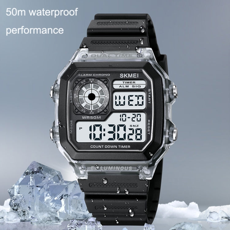 SKMEI 1998 Transparent Shell Ice Sensor Outdoor Sports Waterproof Multi-function Watch(Purple) - Sport Watches by SKMEI | Online Shopping UK | buy2fix