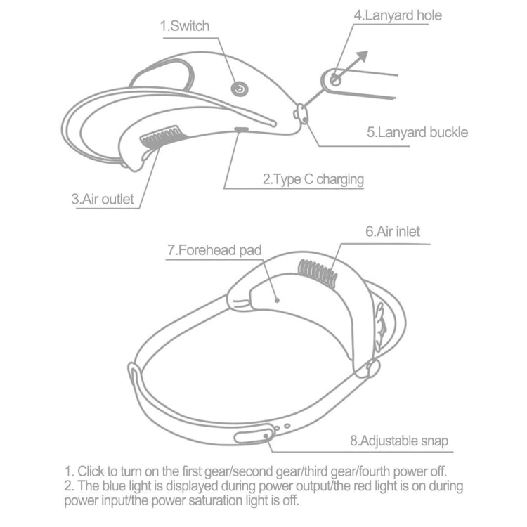 Cute Pet Bladeless Fan Hat USB Rechargeable Adjustable Speed Summer Sun Protection Sunshade Fan(Flower Duck) - Electric Fans by buy2fix | Online Shopping UK | buy2fix