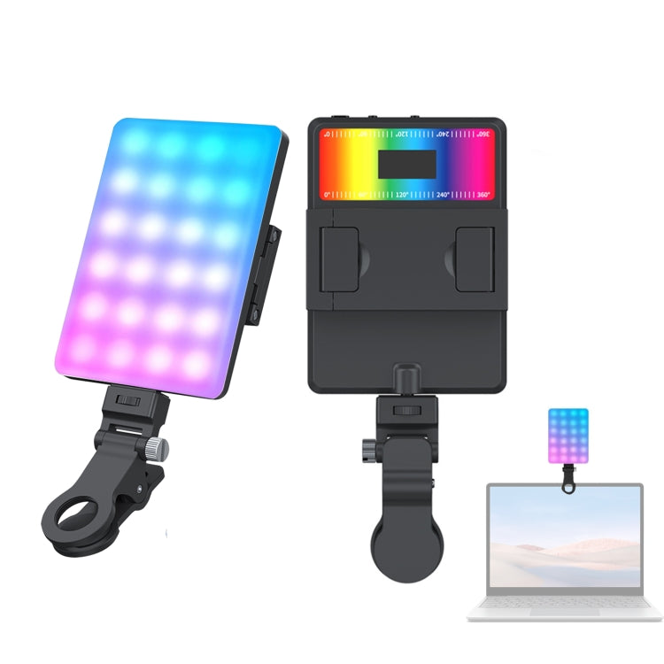 V11RGB With Screen  5W Mobile Phone Fill Light Live Broadcast Pocket Light - Consumer Electronics by buy2fix | Online Shopping UK | buy2fix