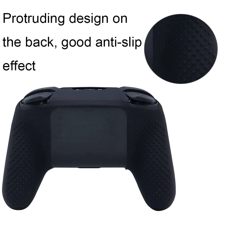For Nintendo Switch Pro Game Handle Soft Shock Absorbing Silicone Protective Sleeve(Blue) - Cases by buy2fix | Online Shopping UK | buy2fix