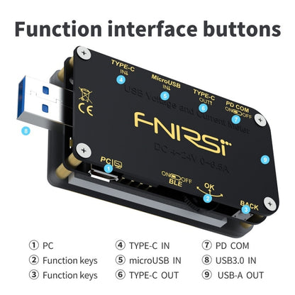 FNIRSI FNB48S USB Voltage Ammeter Multifunctional Fast Charge Tester, Specification: Without Bluetooth -  by FNIRSI | Online Shopping UK | buy2fix