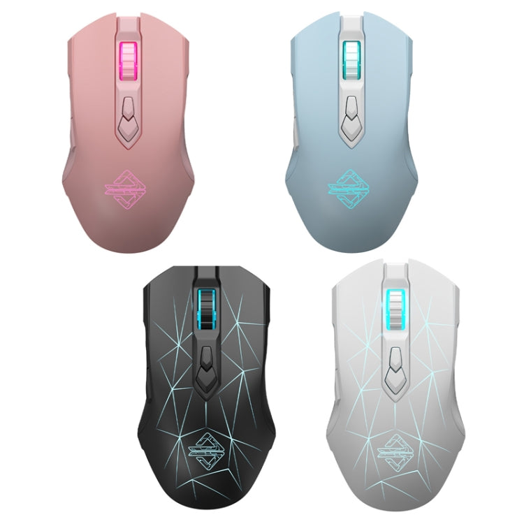 Ajazz AJ52PRO 8 Keys Three-mode Bluetooth/Wireless/Wired RGB Gaming Mouse(AJ52PRO Star Black Edition) - Wireless Mice by Ajazz | Online Shopping UK | buy2fix