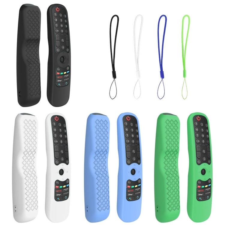 For LG AN-MR21GC / AN-MR21N / AN-MR21GA TV Remote Control Silicone Case(Black) - Remote Control Covers by buy2fix | Online Shopping UK | buy2fix