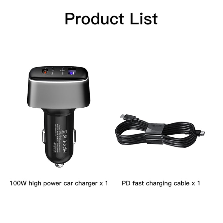 For DJI Mavic 3/Mini 2 RCSTQ 100W 2 In 1 Car Charger - Charger by RCSTQ | Online Shopping UK | buy2fix