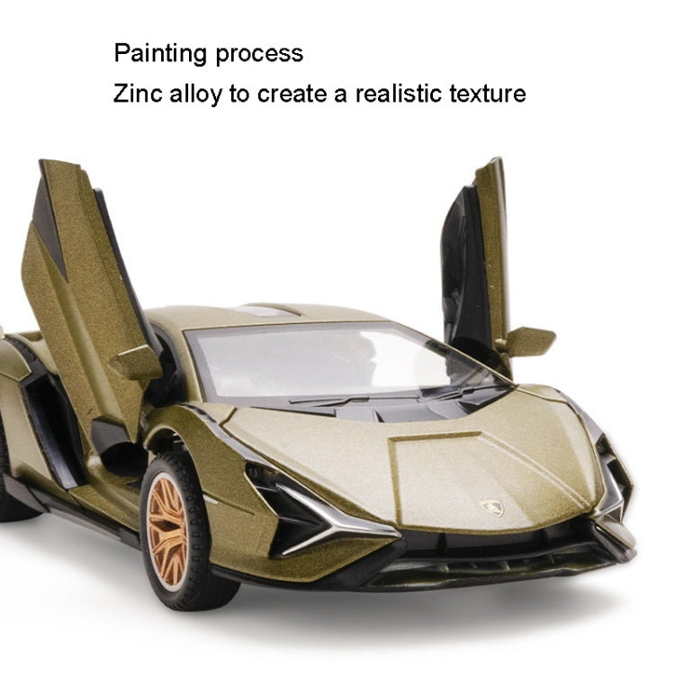 1:32 Simulation Sound Light Children Alloy Sports Car Model Boy Car Toy(Blue) - Model Toys by buy2fix | Online Shopping UK | buy2fix