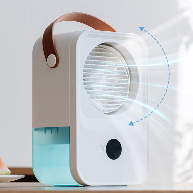 MT-F60 Smart Digital Display USB Charging Air Cooler Desktop Mist Humidification Fan, Mode: Remote Control Version - Electric Fans by buy2fix | Online Shopping UK | buy2fix