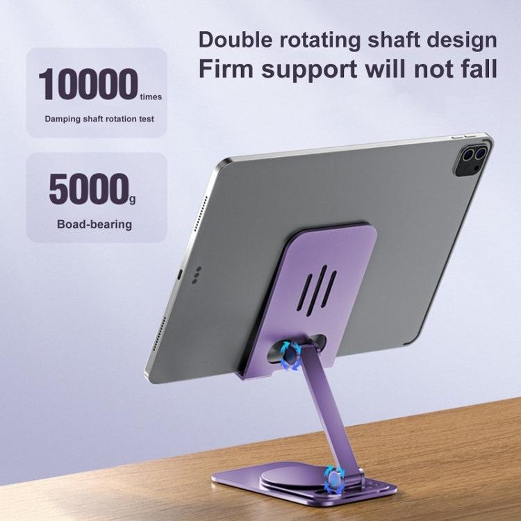 Desktop 360-degree Rotating Foldable Mobile Phone Holder, Color: Metal Silver - Desktop Holder by buy2fix | Online Shopping UK | buy2fix