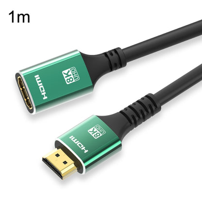 1m HDMI2.1 Male To Female 8K Audio And Video Cable Extension Cable(Green) - Cable by buy2fix | Online Shopping UK | buy2fix