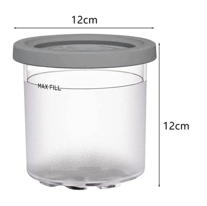 For Ninja NC299AMZ NC300 Ice Cream Storage Containers with Lids, Speci: 4 Cups - Kitchen Machine Accessories by buy2fix | Online Shopping UK | buy2fix