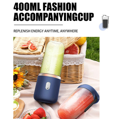 5V 40W 6 Blades Cordless Electric Juicer Portable Juice Squeezer, Spec: Blue Single Cover - Electric juicers by buy2fix | Online Shopping UK | buy2fix