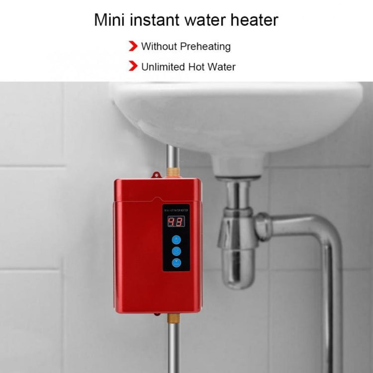 AU Plug 4000W Electric Water Heater With Remote Control Adjustable Temperate(Gold) - Water Heaters & Parts by buy2fix | Online Shopping UK | buy2fix