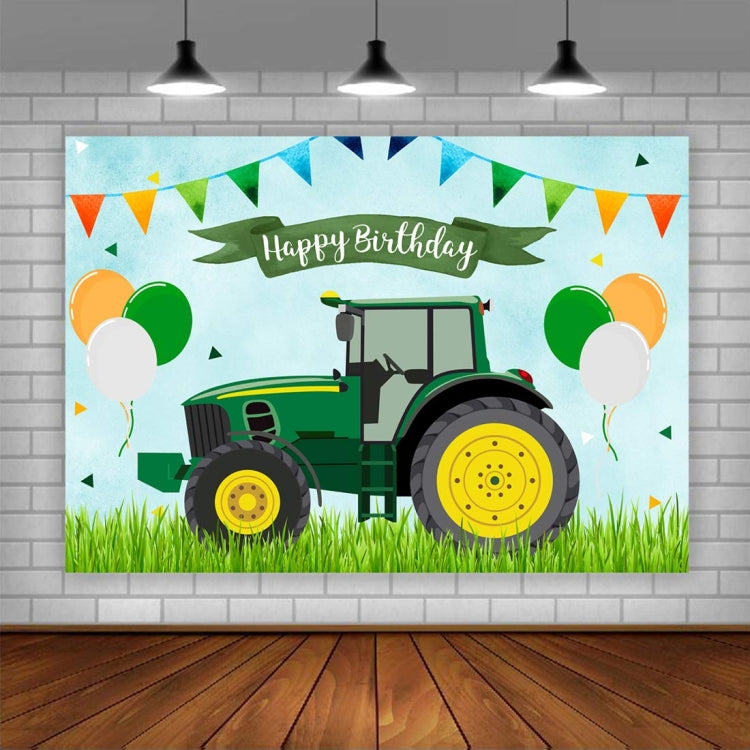 210x150cm Tractor Theme Birthday Backdrop Boy Farm Happy Birthday Background Party Decorations -  by buy2fix | Online Shopping UK | buy2fix