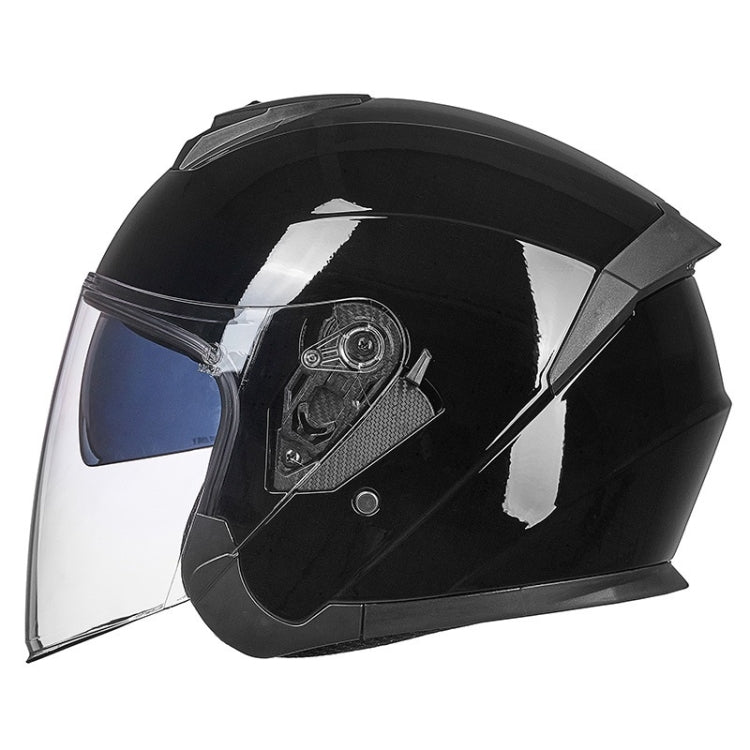 GXT Electric Vehicle Four Seasons Sun Protection & Windshield Double Lens Helmet, Size: XL(Bright Black) - Helmets by GXT | Online Shopping UK | buy2fix