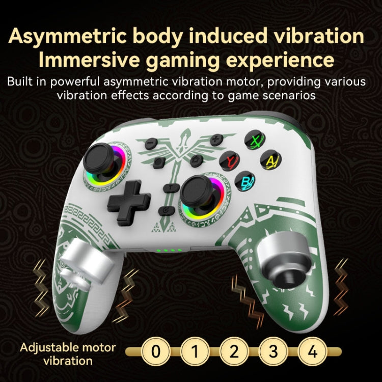 Wireless Bluetooth Somatosensory Vibration Gamepad for Nintendo Switch/Switch PRO, Color: White - Gamepads by buy2fix | Online Shopping UK | buy2fix