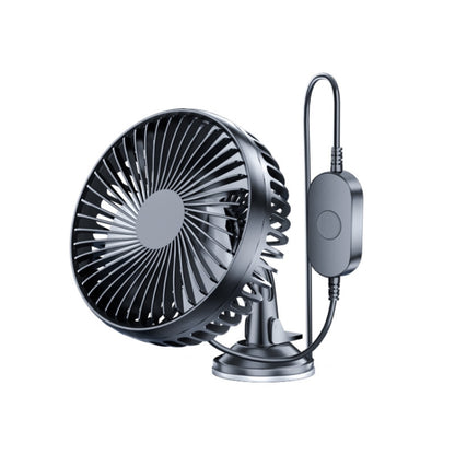 SUITU  12V/24V Mini Car Fan USB Charging Single Head Fan 360 Degree Cooling Fan, Style: Suction Cup Model - Heating & Fans by SUITU | Online Shopping UK | buy2fix