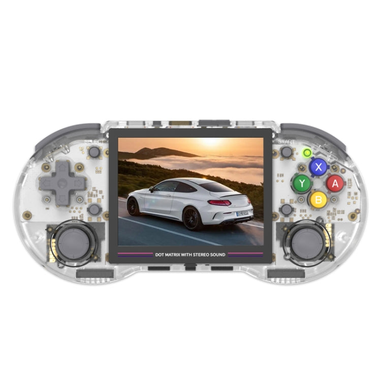 ANBERNIC RG353PS  3.5-Inch IPS Screen Handheld Game Console 2.4G/5G Wifi Linux System Game Player 16GB+64GB 10K Games(Transparent White) - Pocket Console by ANBERNIC | Online Shopping UK | buy2fix