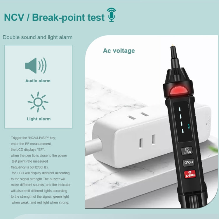 WinAPEX  ET8906  Digital Multimeter Voltage Test Pen Capacitance Meter Diode NVC Tester - Digital Multimeter by WinAPEX | Online Shopping UK | buy2fix