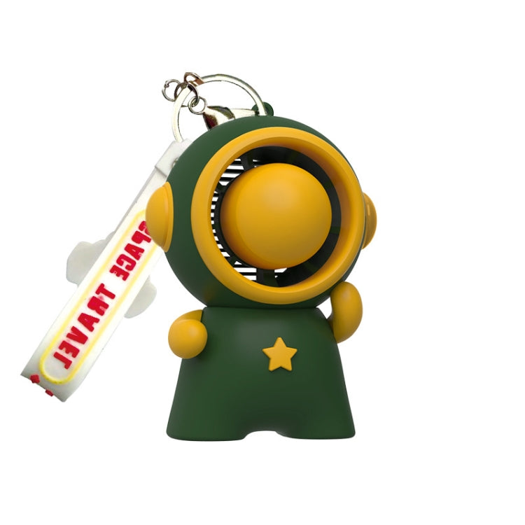 Astronaut Doll Pendant Keychain Fan(Green) - Electric Fans by buy2fix | Online Shopping UK | buy2fix