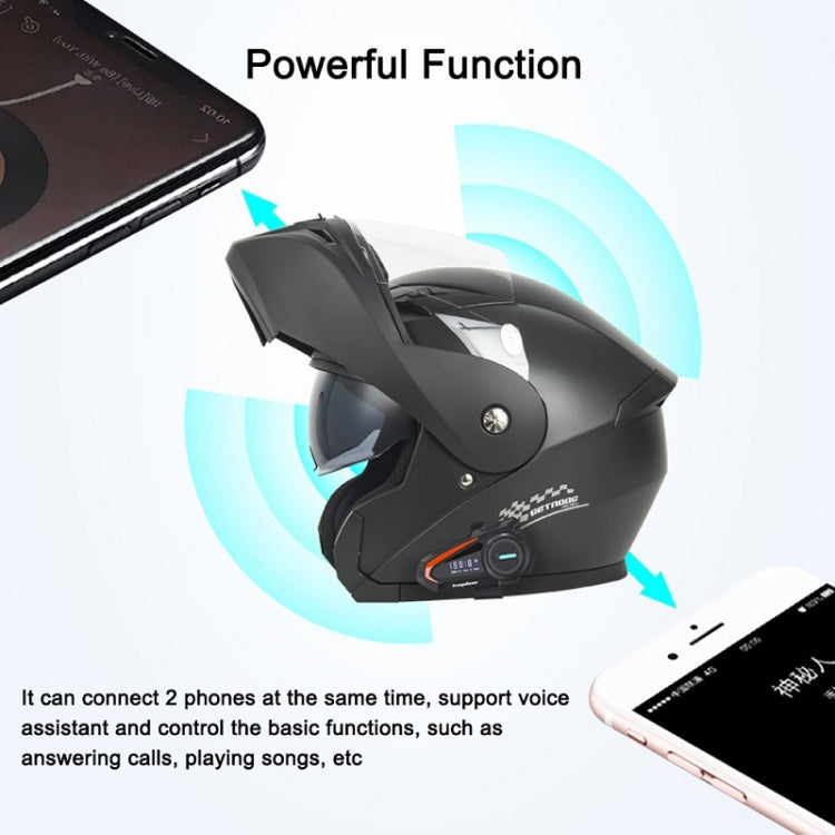 KUQIBAO Motorcycle Helmet Waterproof Bluetooth Headset With Screen(Soft Microphone) - Motorcycle Walkie Talkie by KUQIBAO | Online Shopping UK | buy2fix