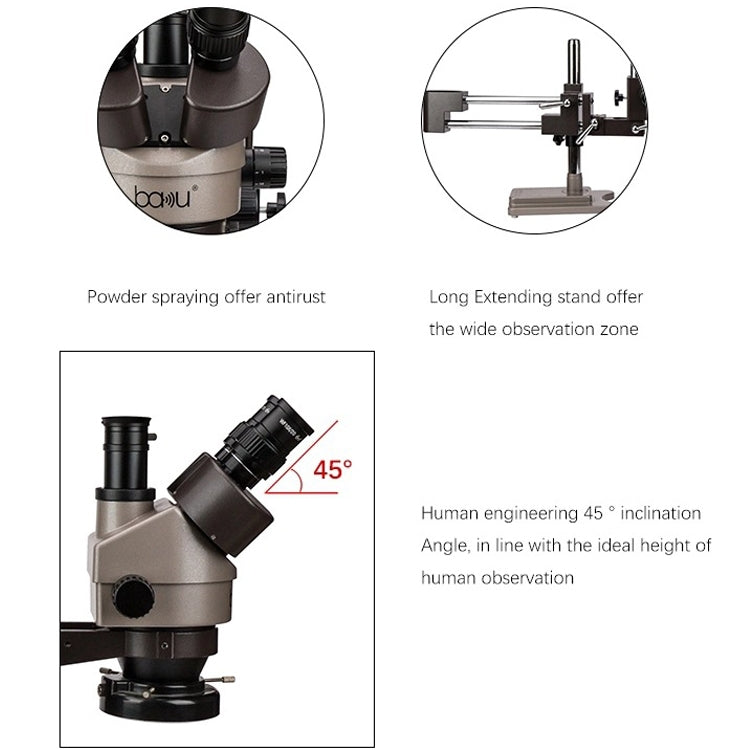 Baku BA-010T Electronic Microscopy Jewelry Appraisal Mobile Phone Circuit Board Repair Jade Magnifying Glass(US Plug 110V) - Digital Microscope by BAKU | Online Shopping UK | buy2fix