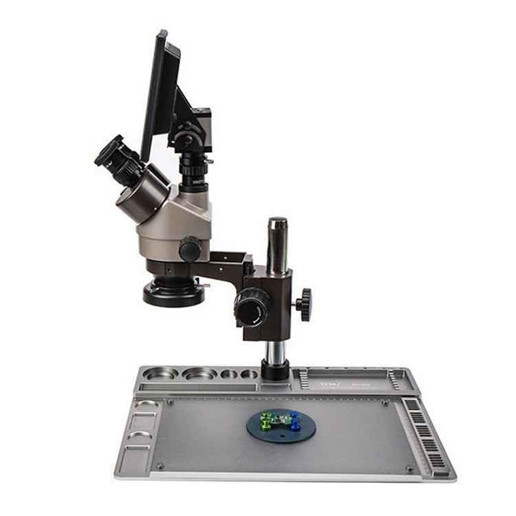 BAKU BA-011 Binomial Electronic Microscope Jewelry Appraisal Mobile Phone Repair With PCB Patch Repair Platform(EU Plug 220V) - Digital Microscope by BAKU | Online Shopping UK | buy2fix