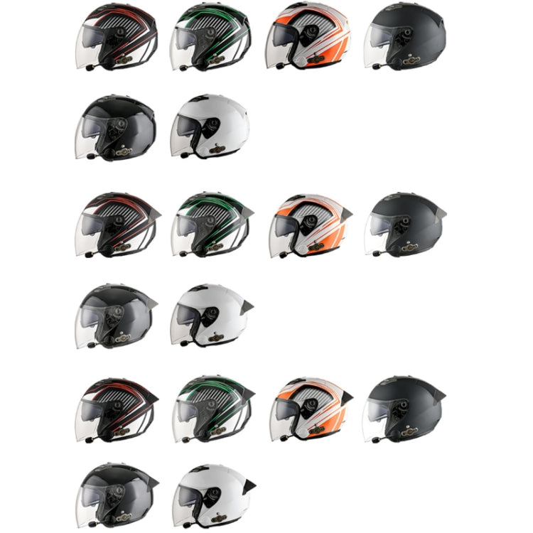 KUQIBAO Motorcycle Smart Bluetooth Sun Protection Double Lens Safety Helmet, Size: L(Matte Black) - Helmets by KUQIBAO | Online Shopping UK | buy2fix