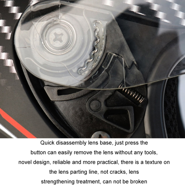 KUQIBAO Motorcycle Bluetooth Headset Double Lens Helmet With Braid, Size: L(Bright Black) - Helmets by KUQIBAO | Online Shopping UK | buy2fix